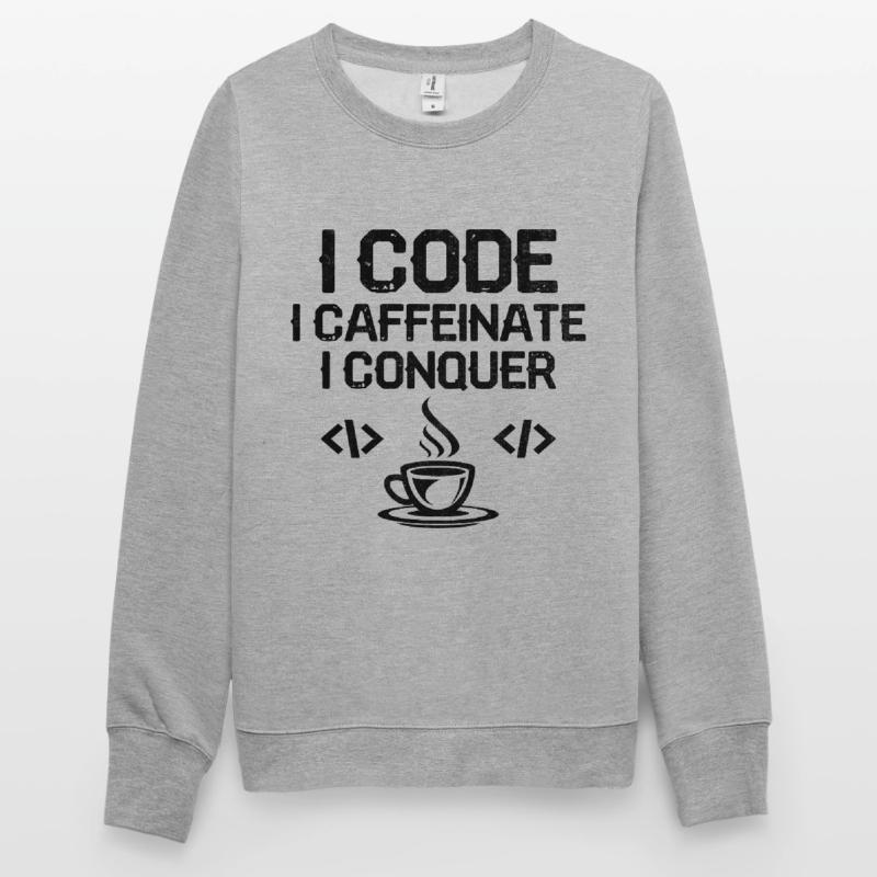 Café Codage Programmeur Codeur Développeur Nerd Coff Sweat-shirt Unisexe