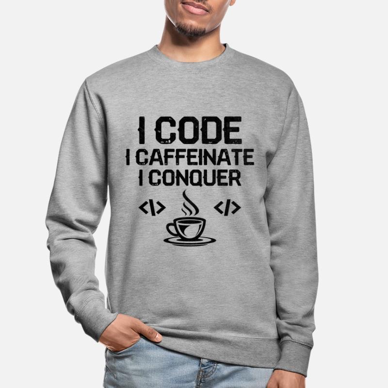Kaffee-Codierung Programmierer Programmierer Entwickler Nerd Coff Unisex Pullover