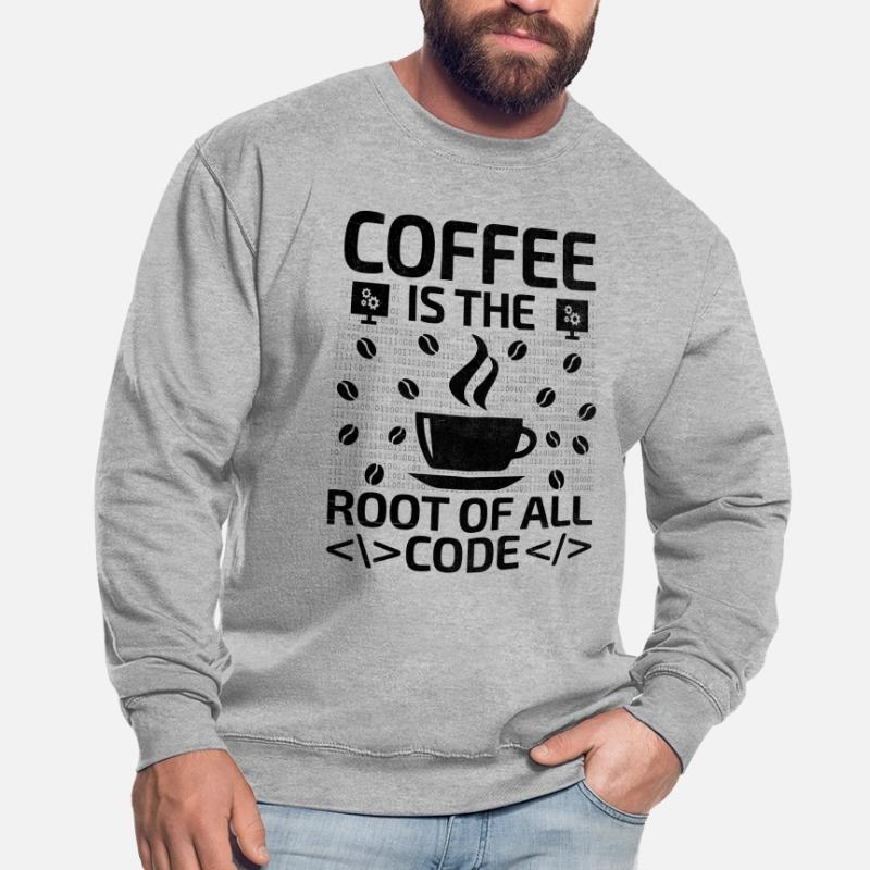 Café Codage Programmeur Codeur Développeur Nerd Coff Sweat-shirt Unisexe