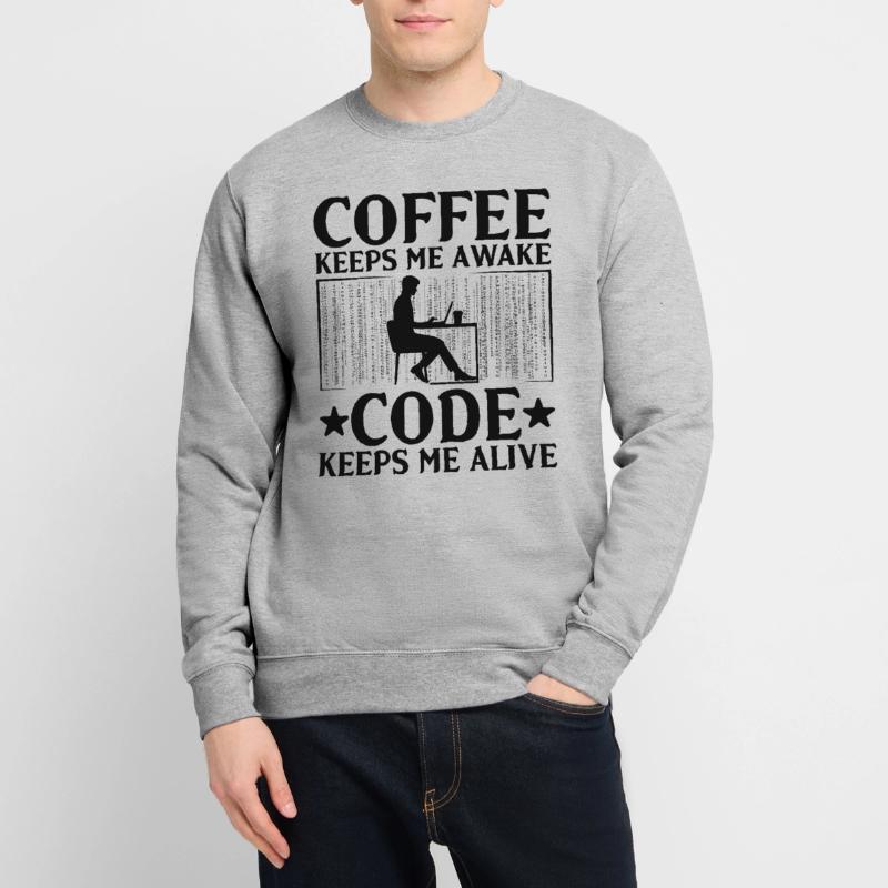 Kaffee-Codierung Programmierer Programmierer Entwickler Nerd Coff Unisex Pullover