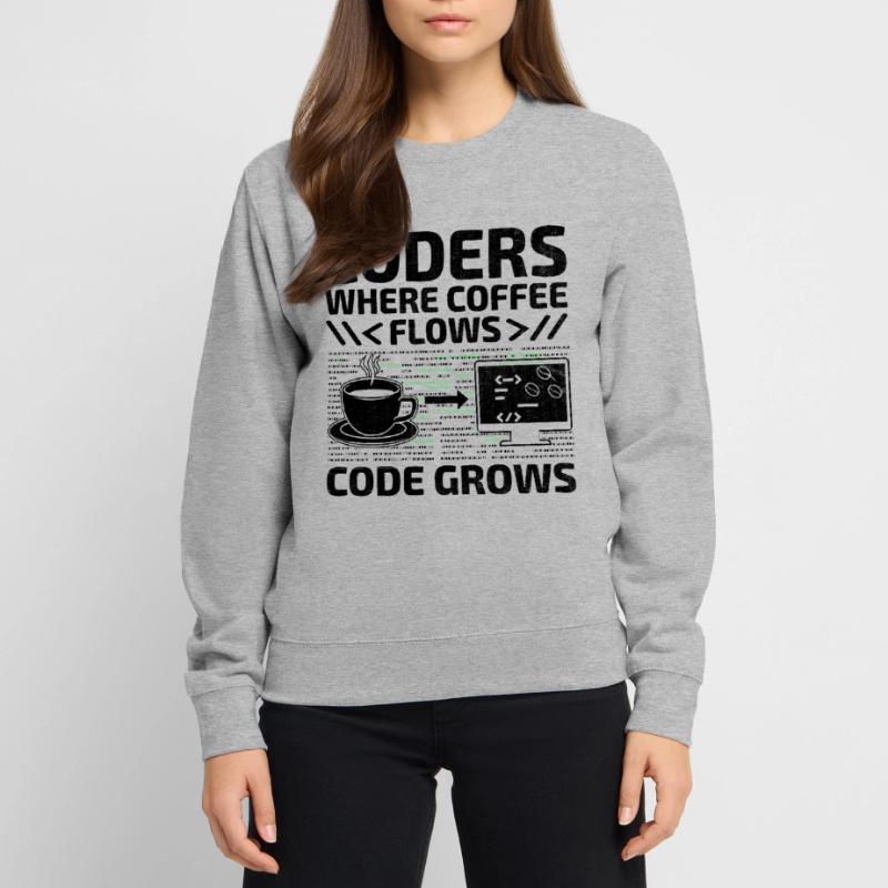 Kaffee-Codierung Programmierer Programmierer Entwickler Nerd Coff Unisex Pullover