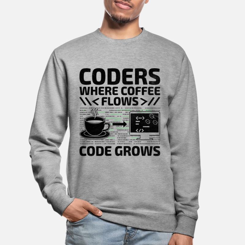 Kaffee-Codierung Programmierer Programmierer Entwickler Nerd Coff Unisex Pullover