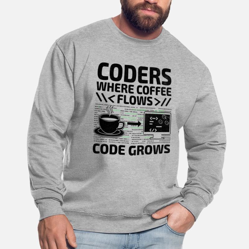 Kaffee-Codierung Programmierer Programmierer Entwickler Nerd Coff Unisex Pullover