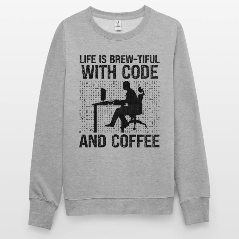 Café Codage Programmeur Codeur Développeur Nerd Coff Sweat-shirt Unisexe