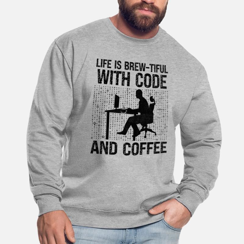 Café Codage Programmeur Codeur Développeur Nerd Coff Sweat-shirt Unisexe