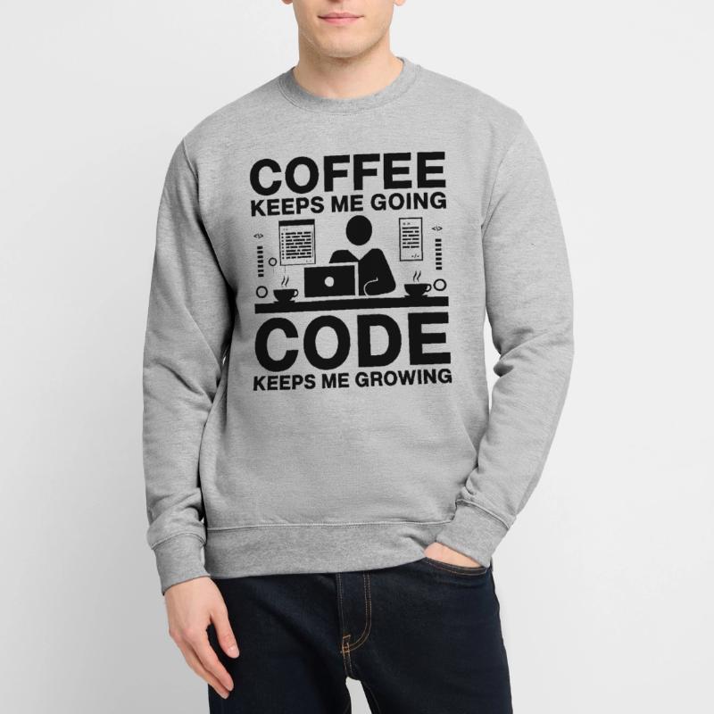 Café Codage Programmeur Codeur Développeur Nerd Coff Sweat-shirt Unisexe
