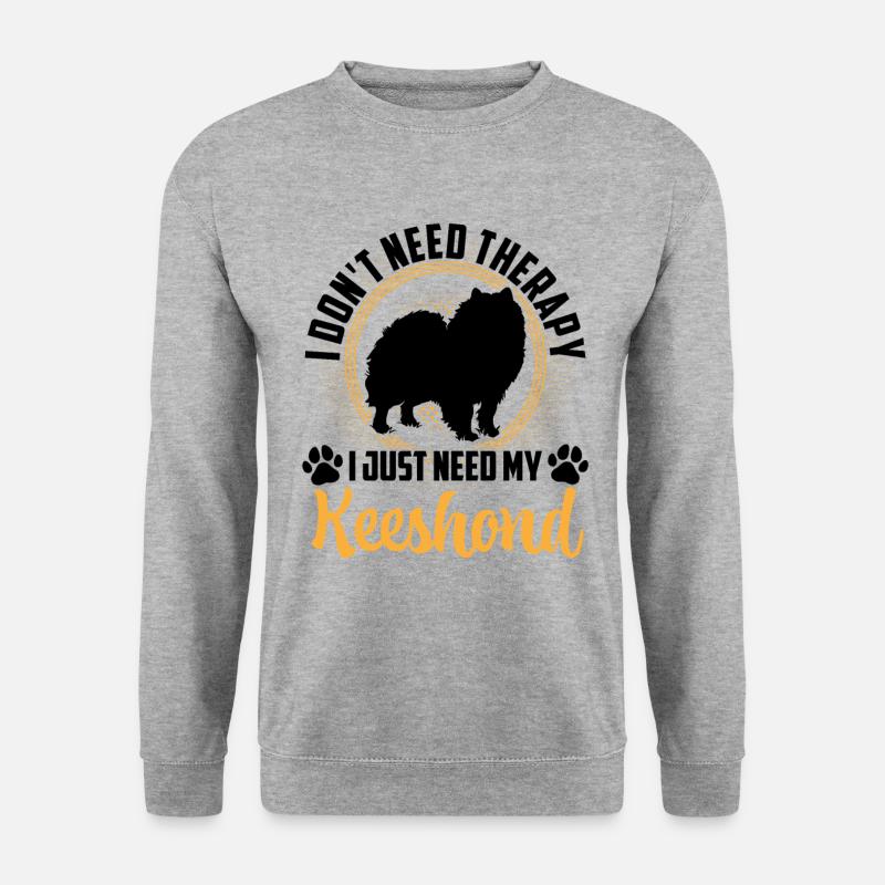 Wolfsspitz Only need German Wolfsspitz - Unisex Sweatshirt - salt & pepper