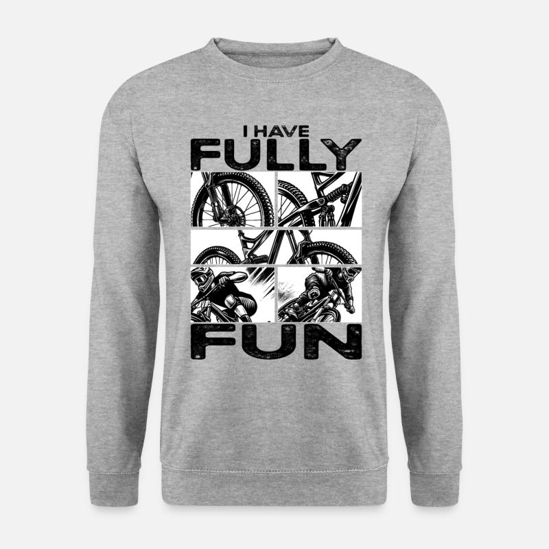 VTT Je m’amuse pleinement VTT - Sweat-shirt Unisexe - gris chiné