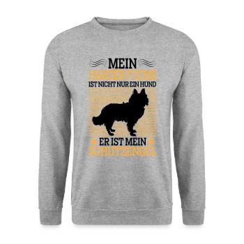 Harz Fox Pas seulement Chien Troupeau Chien Troupeau Renard - Sweat-shirt Unisexe - gris chiné - Devant - Alina (178cm) & Michal (187cm)