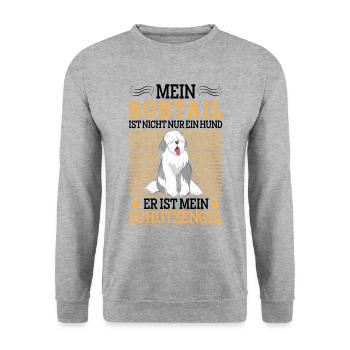 Bobtail pas seulement chien vieux chien de berger anglais - Sweat-shirt Unisexe - gris chiné - Devant - Alina (178cm) & Michal (187cm)