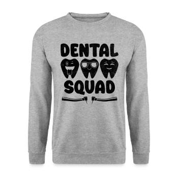 Dentiste Dentiste Dentiste - Sweat-shirt Unisexe - gris chiné - Devant - Alina (178cm) & Michal (187cm)