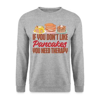 Les enfants amateurs de crêpes si vous ne le faites pas - Sweat-shirt Unisexe - gris chiné - Devant - Alina (178cm) & Michal (187cm)