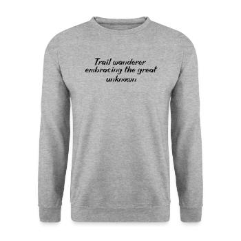 Randonnée - Trail wanderer, embrassant le grand - Sweat-shirt Unisexe - gris chiné - Devant - Alina (178cm) & Michal (187cm)