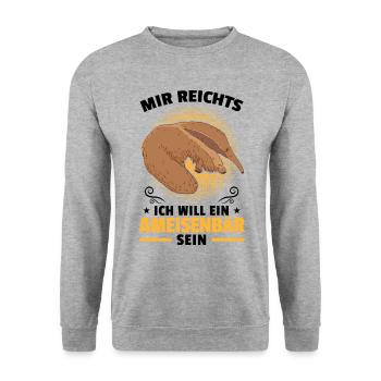 Veut être un fourmilier - Sweat-shirt Unisexe - gris chiné - Devant - Alina (178cm) & Michal (187cm)