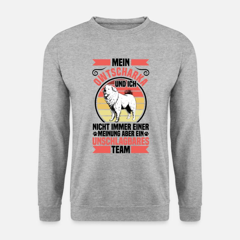 Ovcharka is unbeatable Caucasian Ovcharka - Unisex Sweatshirt - salt & pepper