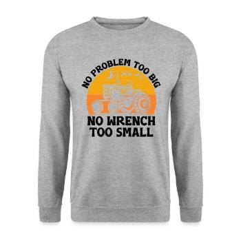 Landwirtschaftsmechaniker Lustige Traktormechaniker Bauernhof - Unisex Pullover - Weißgrau meliert - Vorne - Alina (178cm) & Michal (187cm)