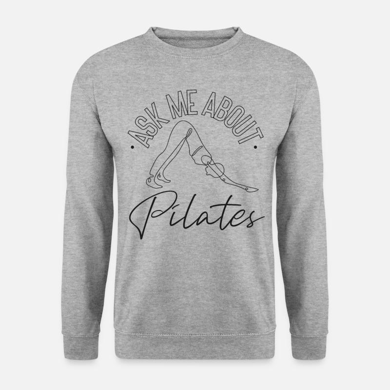 Instructeur de Pilates Enseignant Demandez-moi - Sweat-shirt Unisexe - gris chiné