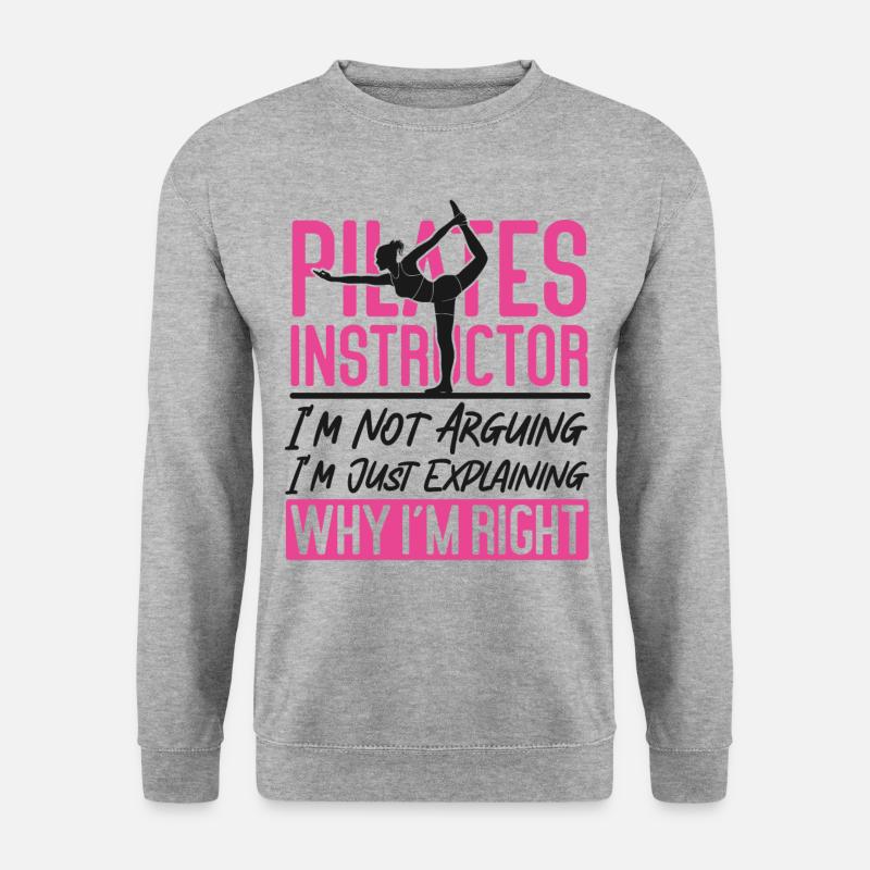 Pilates Instructor Teacher Pilates - Unisex Sweatshirt - salt & pepper