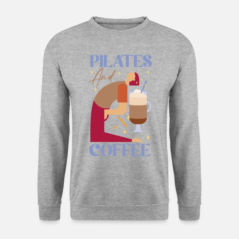 Instructeur de Pilates Professeur Café - Sweat-shirt Unisexe - gris chiné