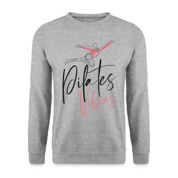 Pilates Instructor Teacher Pilates - Unisex Pullover - Weißgrau meliert - Vorne - Alina (178cm) & Michal (187cm)