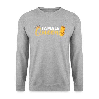 Cuisine mexicaine de Tamale - Sweat-shirt Unisexe - gris chiné - Devant - Alina (178cm) & Michal (187cm)