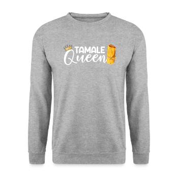 Tamale Mexican Food - Unisex Sweatshirt - salt & pepper - Front - Alina (178cm) & Michal (187cm)