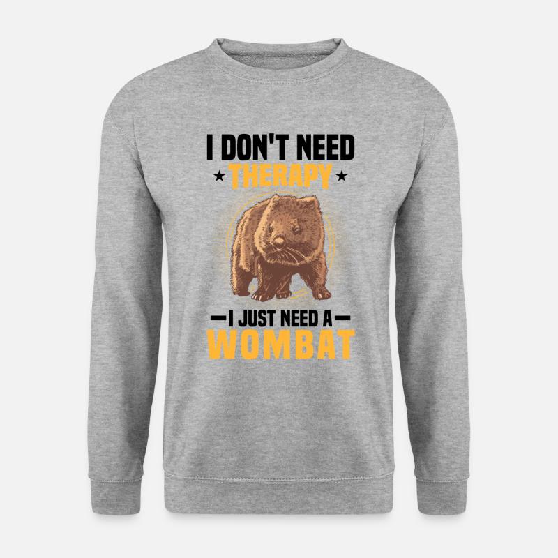 Just need wombat Australia marsupial - Unisex Sweatshirt - salt & pepper