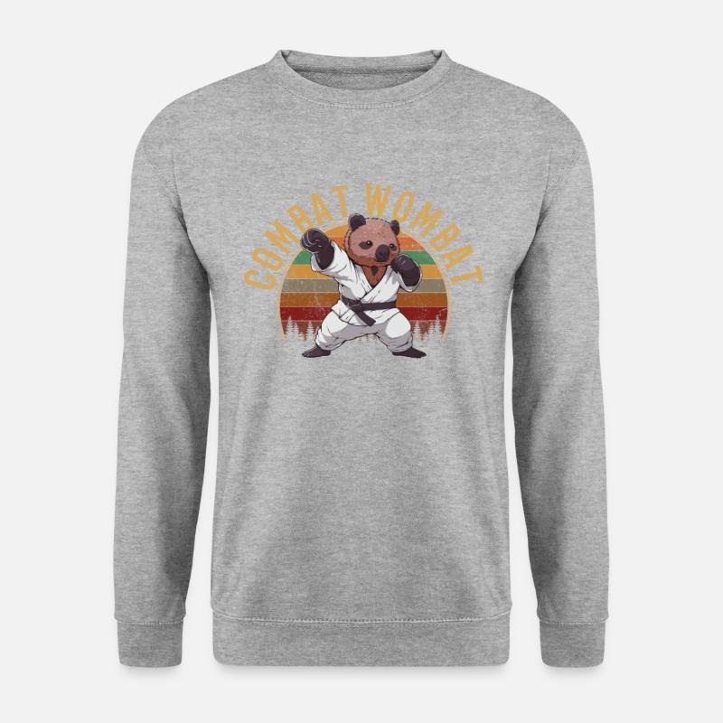 wombat aussie australian wombat - Unisex Sweatshirt - salt & pepper