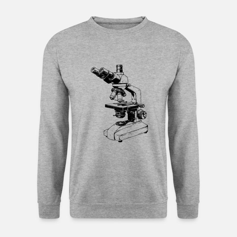 Microscopie Scientifique Biologiste Microscope - Sweat-shirt Unisexe - gris chiné