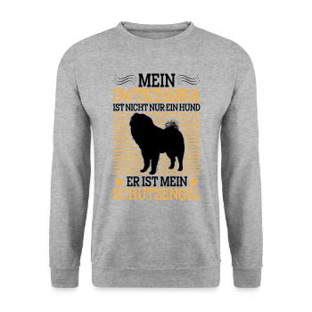 Ovcharka ont un Ovcharka caucasien - Sweat-shirt Unisexe - gris chiné - Devant - Alina (178cm) & Michal (187cm)