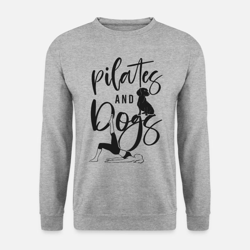 Pilates Instructor Teacher Dog - Unisex Sweatshirt - salt & pepper