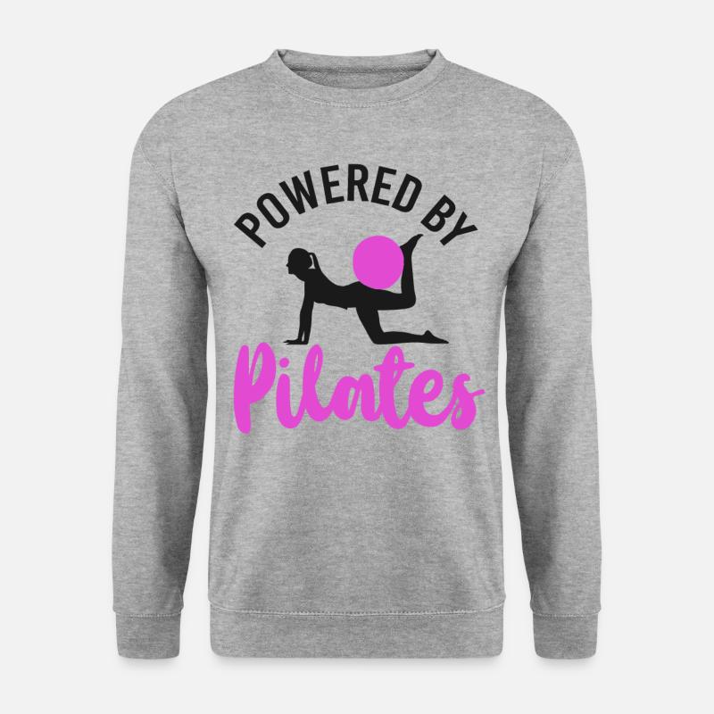 Pilates Instructor Teacher Powered - Unisex Pullover - Weißgrau meliert