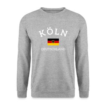Cologne, Cologne, allemagne, Allemagne - Sweat-shirt Unisexe - gris chiné - Devant - Alina (178cm) & Michal (187cm)