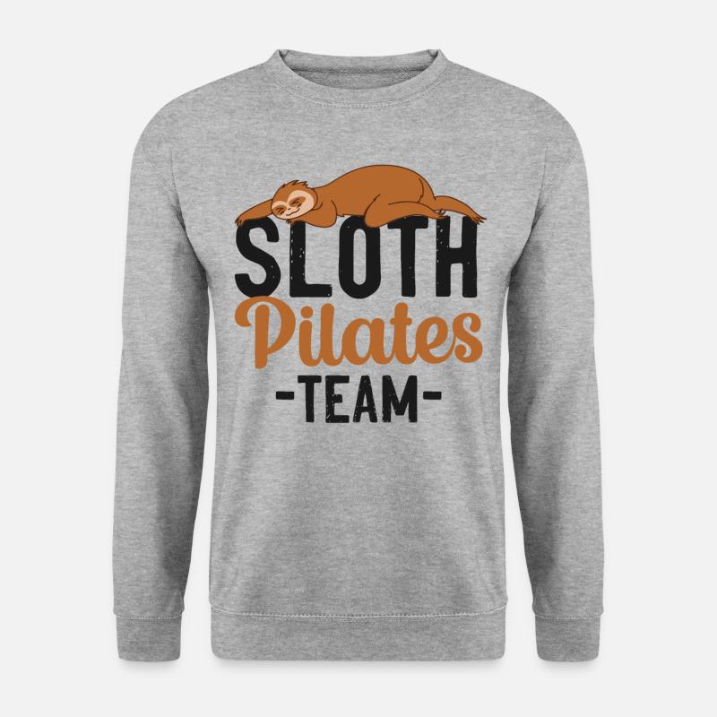 Pilates Instructor Teacher Sloth - Unisex Sweatshirt - salt & pepper