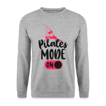 Pilates Instructor Teacher Pilates - Unisex Pullover - Weißgrau meliert - Vorne - Alina (178cm) & Michal (187cm)
