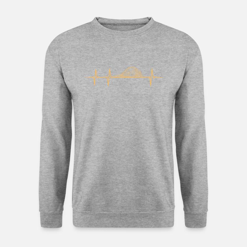 forecast Roller Coaster rollercoaster - Unisex Pullover - Weißgrau meliert