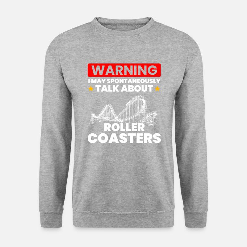 Talk Spontaneously Rollercoasters - Unisex Sweatshirt - salt & pepper