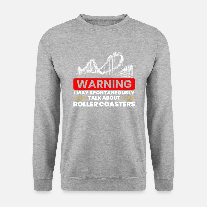 Talk Spontaneously Rollercoasters - Unisex Sweatshirt - salt & pepper