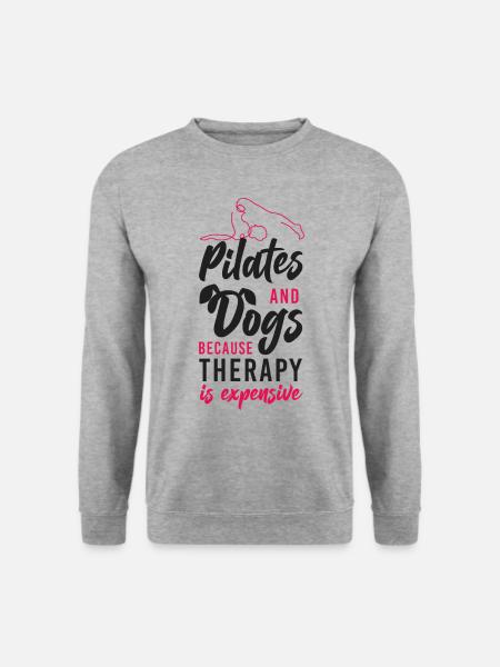 Pilates Instructor Teacher Dog - Unisex Sweatshirt - salt & pepper