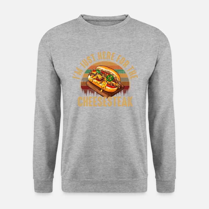 Philly Cheesesteak apparel - Unisex Sweatshirt - salt & pepper