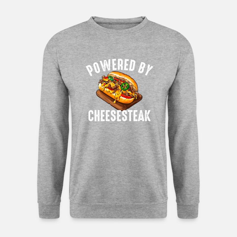 Philly Cheesesteak apparel - Unisex Sweatshirt - salt & pepper