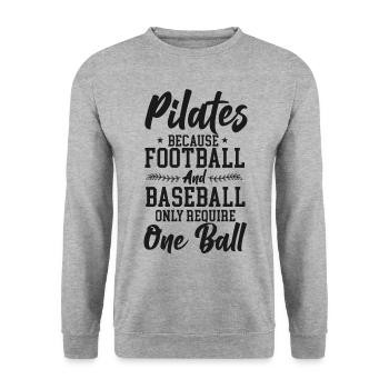 Pilates Instructor Teacher Pilates - Unisex Pullover - Weißgrau meliert - Vorne - Alina (178cm) & Michal (187cm)