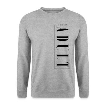 Cadeau d’anniversaire Tech Adulte 18 ans - Sweat-shirt Unisexe - gris chiné - Devant - Alina (178cm) & Michal (187cm)