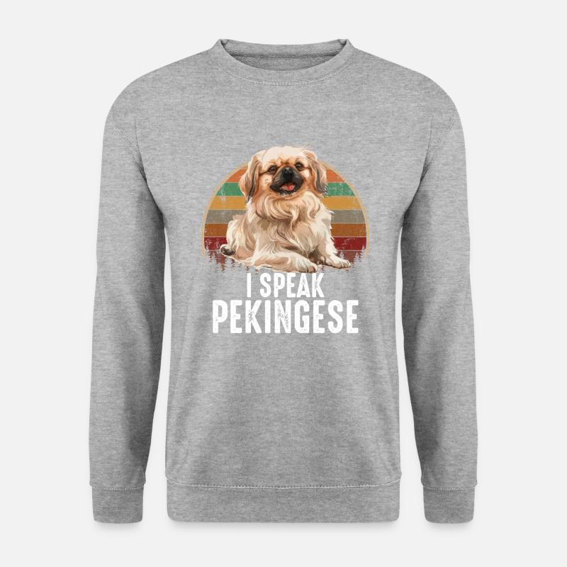 i speak pekingese - Unisex Sweatshirt - salt & pepper