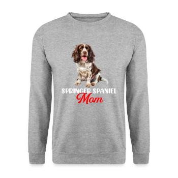 Épagneul springer - Sweat-shirt Unisexe - gris chiné - Devant - Alina (178cm) & Michal (187cm)