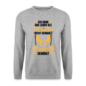 Vehicle Painter Life as a Car Painter - Unisex Sweatshirt - salt & pepper - Front - Alina (178cm) & Michal (187cm)