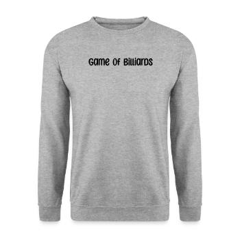 Billard - Game of Billiards - Unisex Sweatshirt - salt & pepper - Front - Alina (178cm) & Michal (187cm)