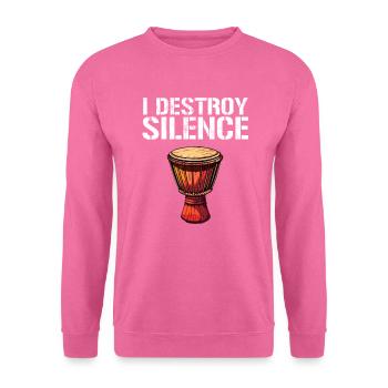 Djembé Tambours Africains - Sweat-shirt Unisexe - rose - Devant