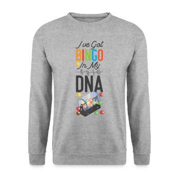 Bingo Player I've Got Bingo In My - Unisex Pullover - Weißgrau meliert - Vorne - Alina (178cm) & Michal (187cm)
