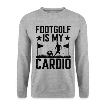 Footgolf Player Foot Golf Playing Footgolfers Foot - Unisex Sweatshirt - salt & pepper - Front - Alina (178cm) & Michal (187cm)